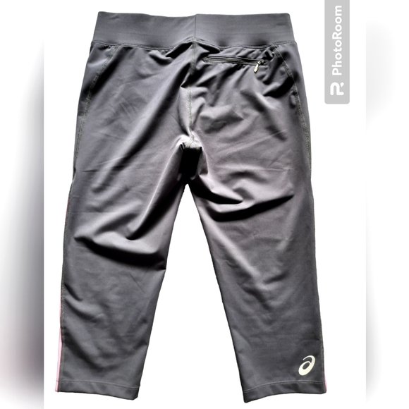 Asics women's performance active run capri gray pink size M - Picture 5 of 9